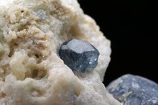 Extremely rare blue Spinel Crystals in Matrix