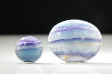 Gebänderte Fluorit Cabochons