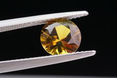 Gelber Chrysoberyll Brilliantschliff