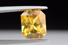 Fine yellow  faceted Zircon