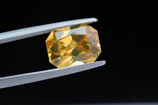 Fine yellow  faceted Zircon