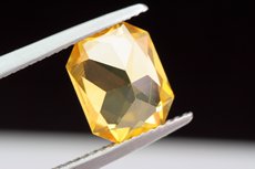 Fine yellow  faceted Zircon