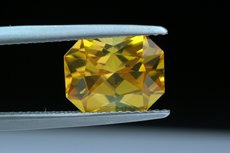 Fine yellow  faceted Zircon