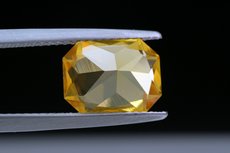 Fine yellow  faceted Zircon