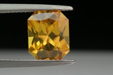 Fine yellow  faceted Zircon