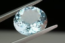 Natural blue faceted Topaz