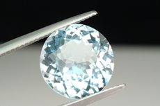 Natural blue faceted Topaz