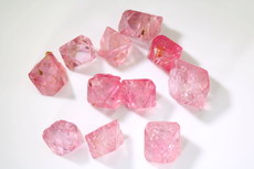 14 Pink  Spinel Crystals