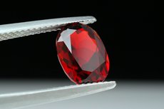 Top Deep red Clinohumite oval Cut Tanzania