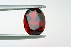 Top Deep red Clinohumite oval Cut Tanzania