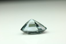 Unheated steel-blue Zircon Cut Mogok