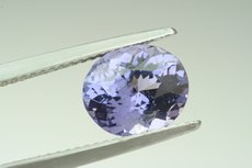 Blue-violet faceted Spinel