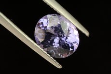 Blue-violet faceted Spinel