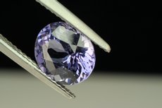 Blue-violet faceted Spinel