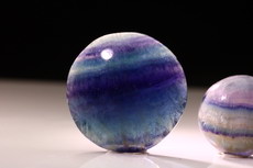 3 Fluorit Cabochons Burma