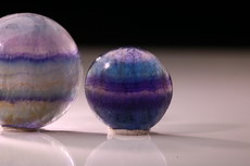 3 Fluorit Cabochons Burma