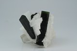 Green Black Tourmaline Crystals in Albite