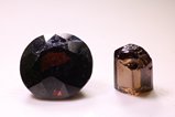 Terminated Painit Crystal & Cut stone