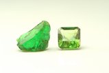 Fine Green Kornerupine Crystal & Cut