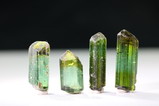4 Blue-green Tourmaline  Crystals Afghanistan