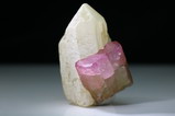 Tourmaline Crystal on Quartz Burma
