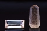 Jeremejevite Crystal ( 1,89 cts.) & Cut (1,17 cts.)