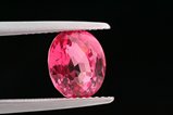 Pinkish red faceted Spinel