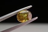 Yellow faceted Zircon