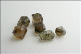 6 Doubly Terminated  Zircon Crystals