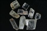 9 Transparente Phenakit- Kristalle