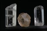3 Transparente Phenakit- Kristalle