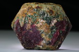 Seltener Rubin Doppelender Kristall mit Fuchsit Mogok