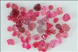 55 pcs  Pink / Red Terminated Spinel Lot