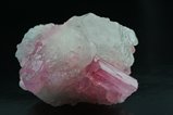 Pink Tourmaline on Quartz